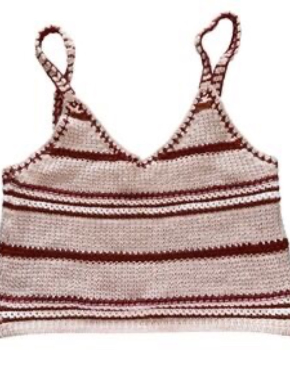 American Eagle Outfitters Crochet Knit Crop Knit Tank Top XS